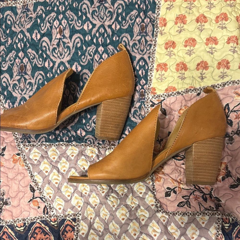 Lucky Brand Junai Women's Booties Heeled Sandals Size 8